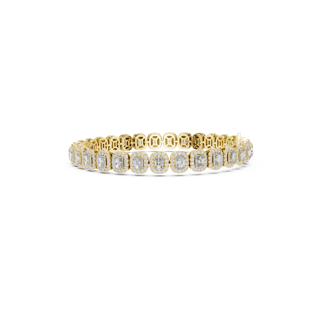 Radiant Cut Lab Grown Diamond Tennis Bracelet