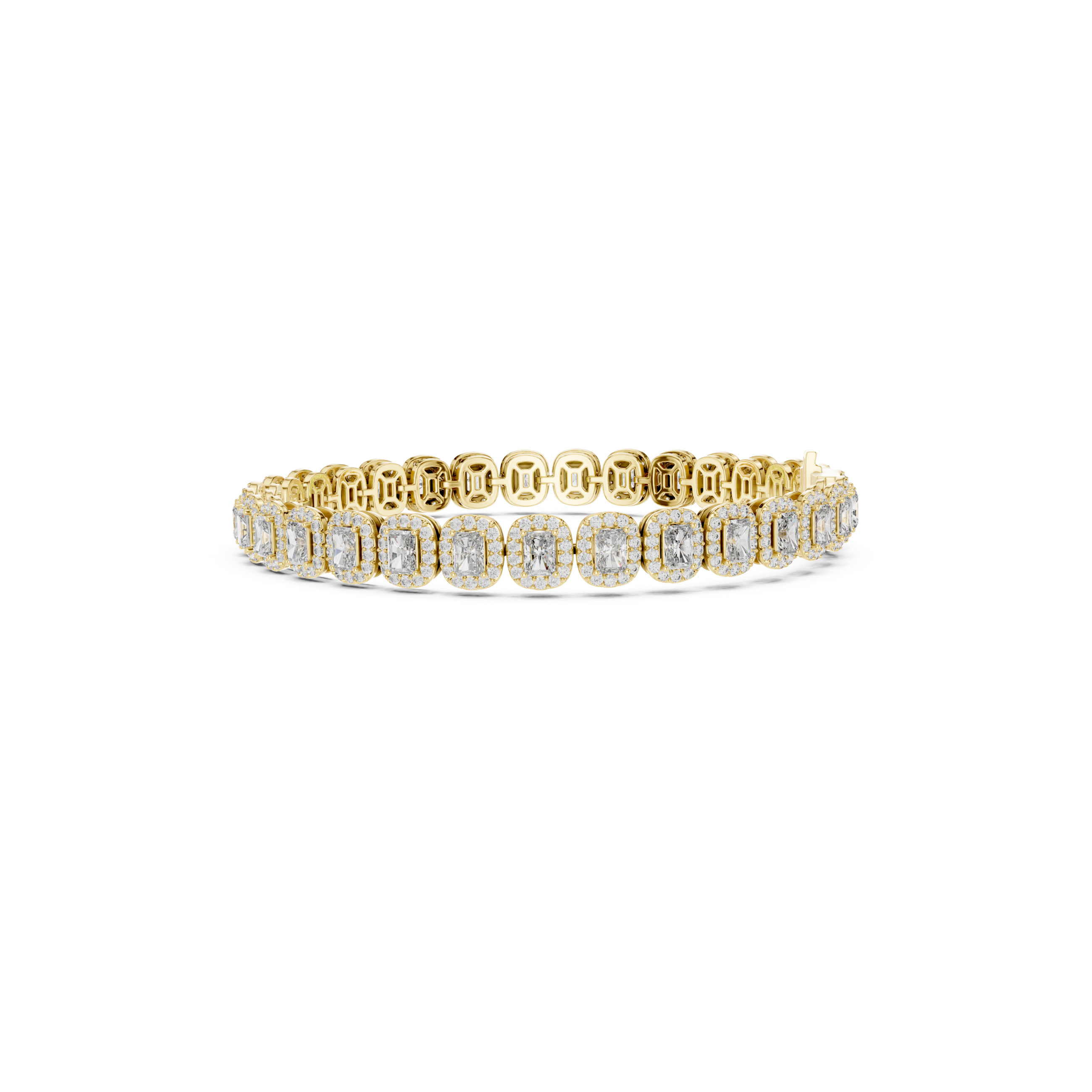 Radiant Cut Lab Grown Diamond Tennis Bracelet