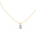Oval Cut Solitaire Lab Grown Diamond Pendant
