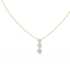 Trio Solitaire Lab Grown Diamond Pendant
