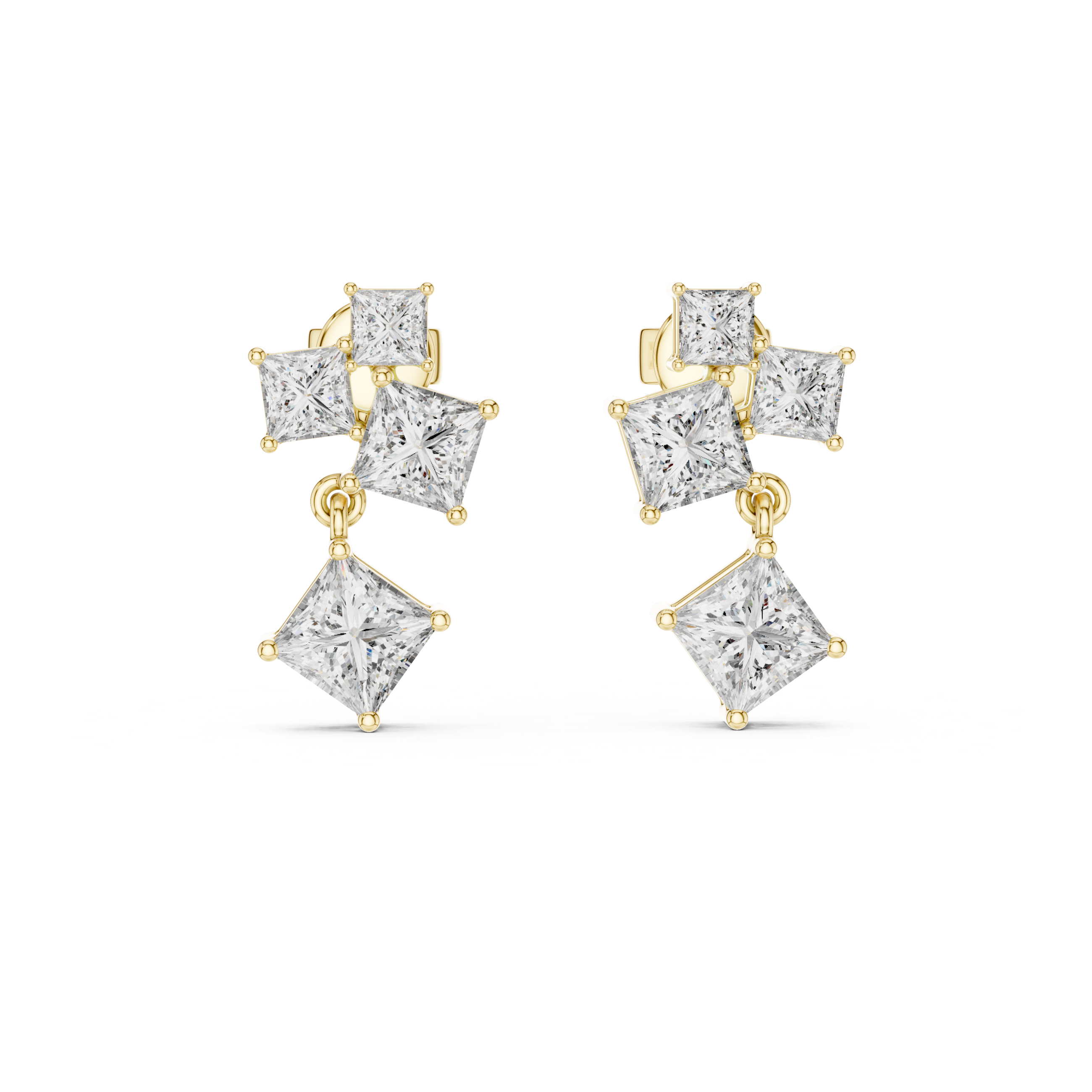 Cascade Lab Grown Diamond Drop Earring