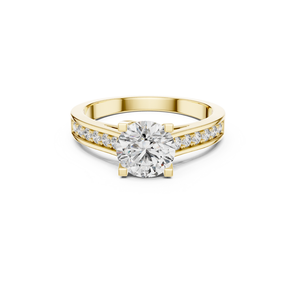 Round Solitaire Diamond Engagement Ring