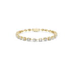 Multi-Shape Lab Grown Diamond Tennis Bracelet.