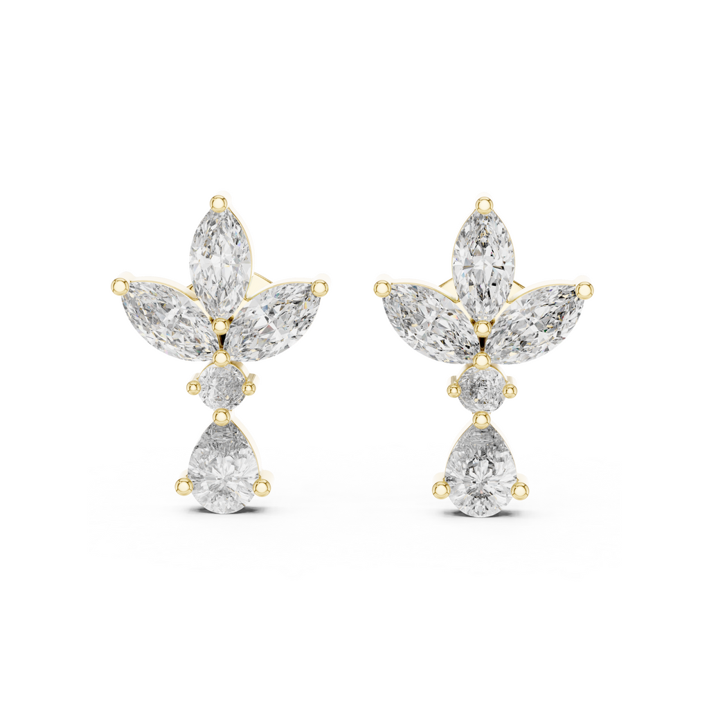 Butterfly Lab Grown Diamond Stud Earrings
