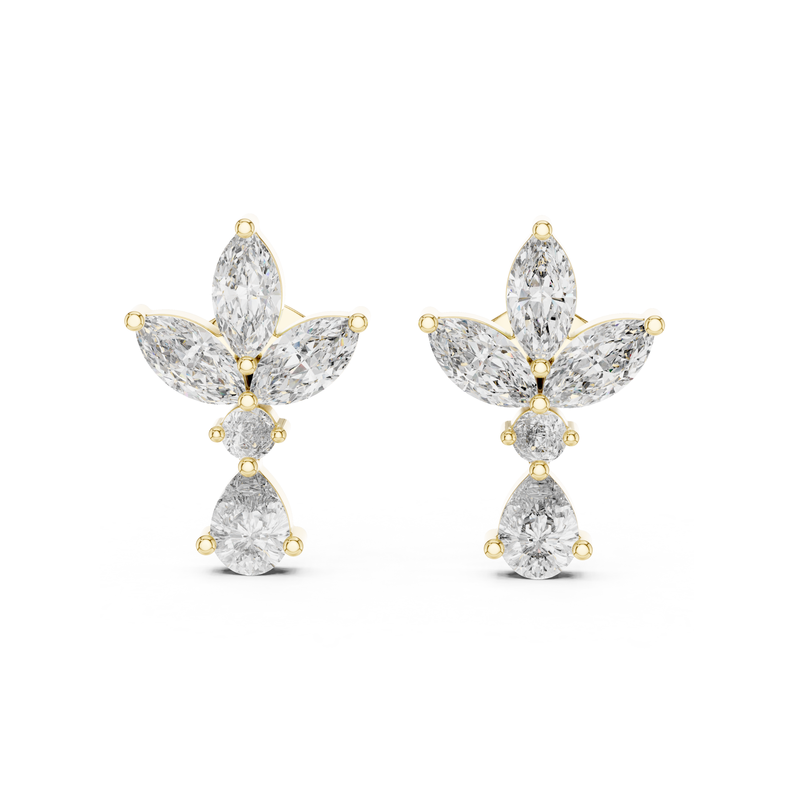 Butterfly Lab Grown Diamond Stud Earrings