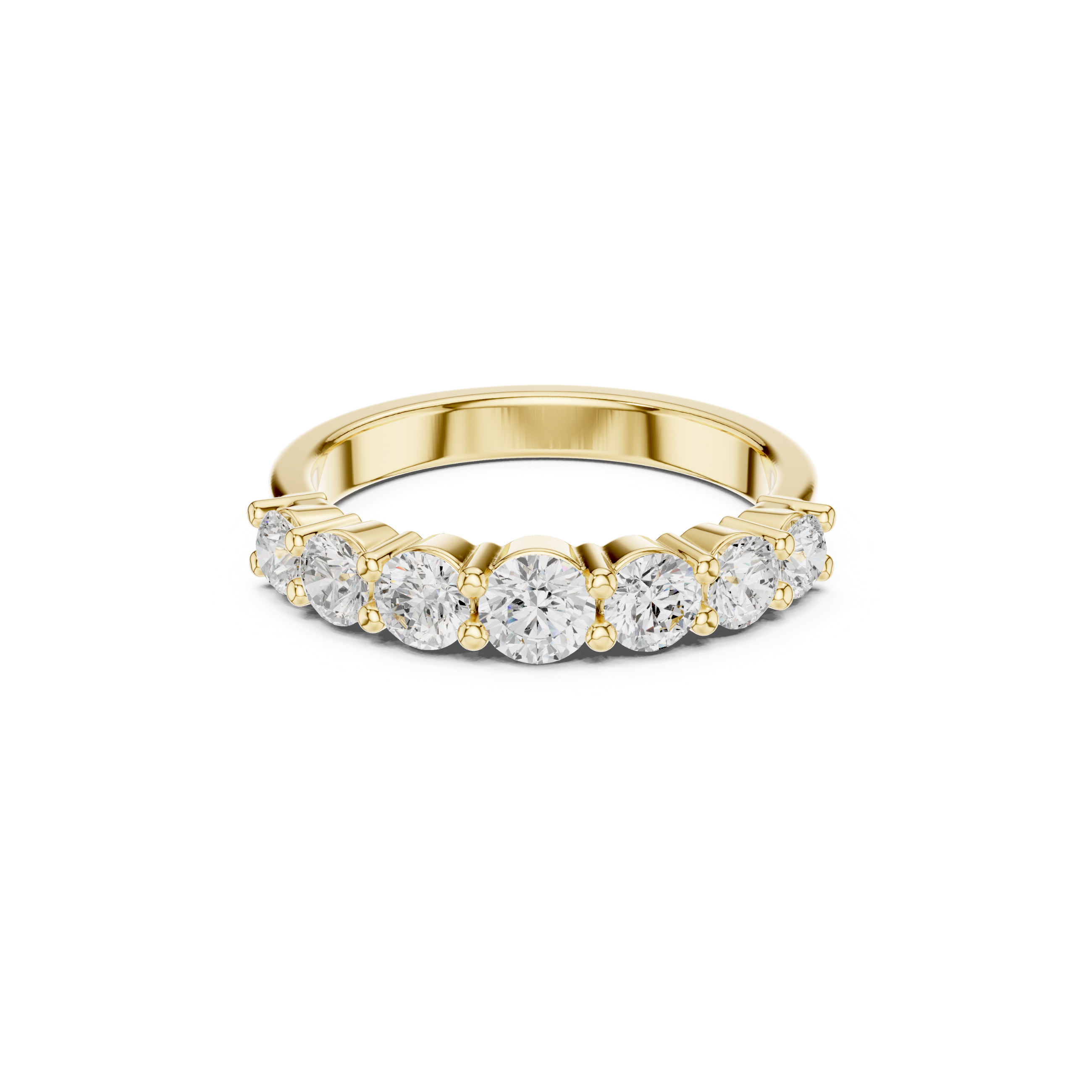 Classic 5-Stone Round Diamond Band