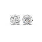 Round Cut Solitaire Lab Grown Diamond Stud