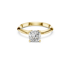 Cushion-Cut Solitaire Lab Grown Diamond Ring