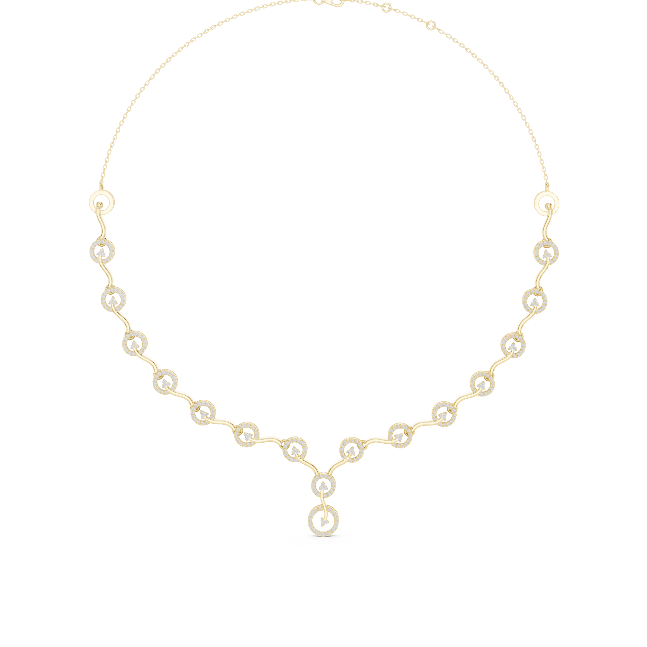 Circular Lab Grown Diamond Necklace