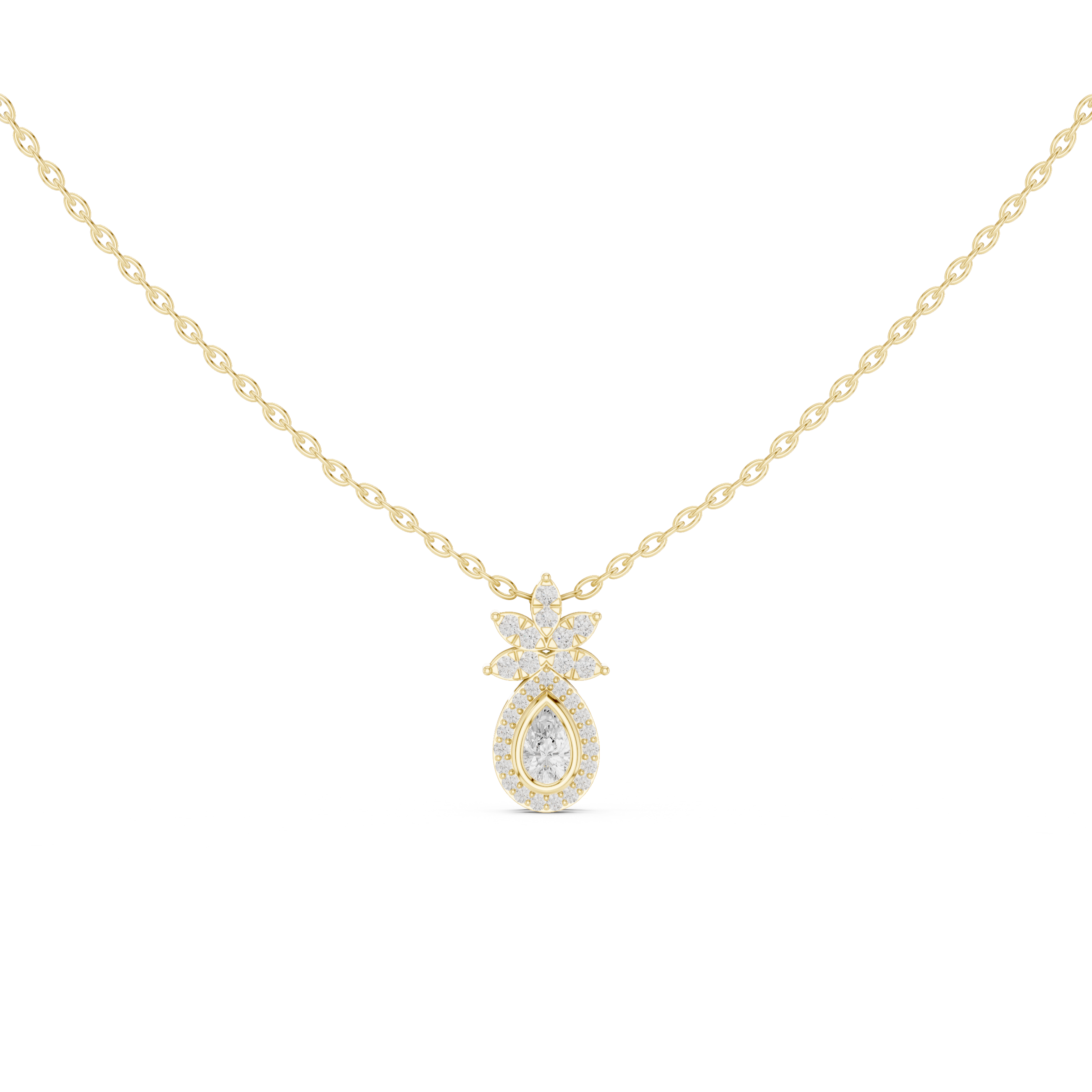 Tropical Lab Grown Diamond Pendant