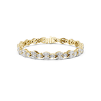 Pear-Cut Lab Grown Diamond Tennis Bracelet