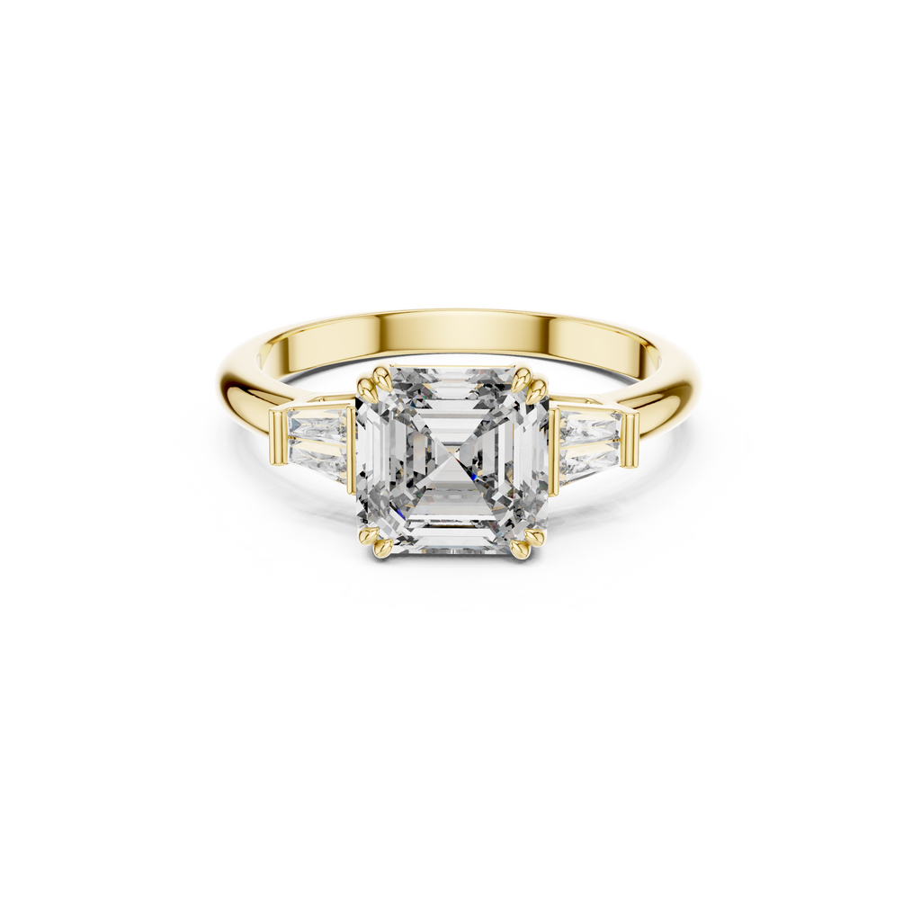 Princess Cut Solitaire Lab grown Diamond Ring