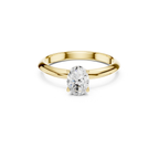 Oval-Cut Solitaire Lab Grown Diamond Ring