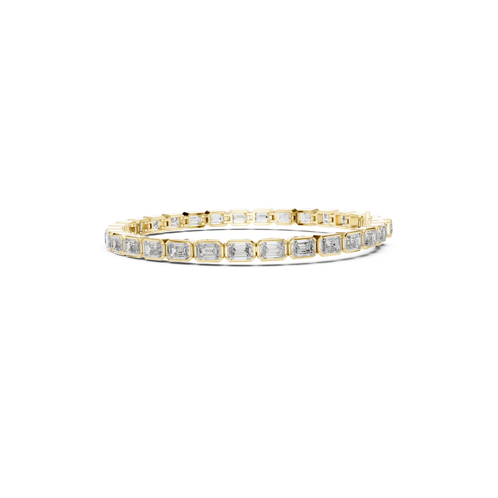 Emerald-Cut Lab Grown Diamond Tennis Bracelet