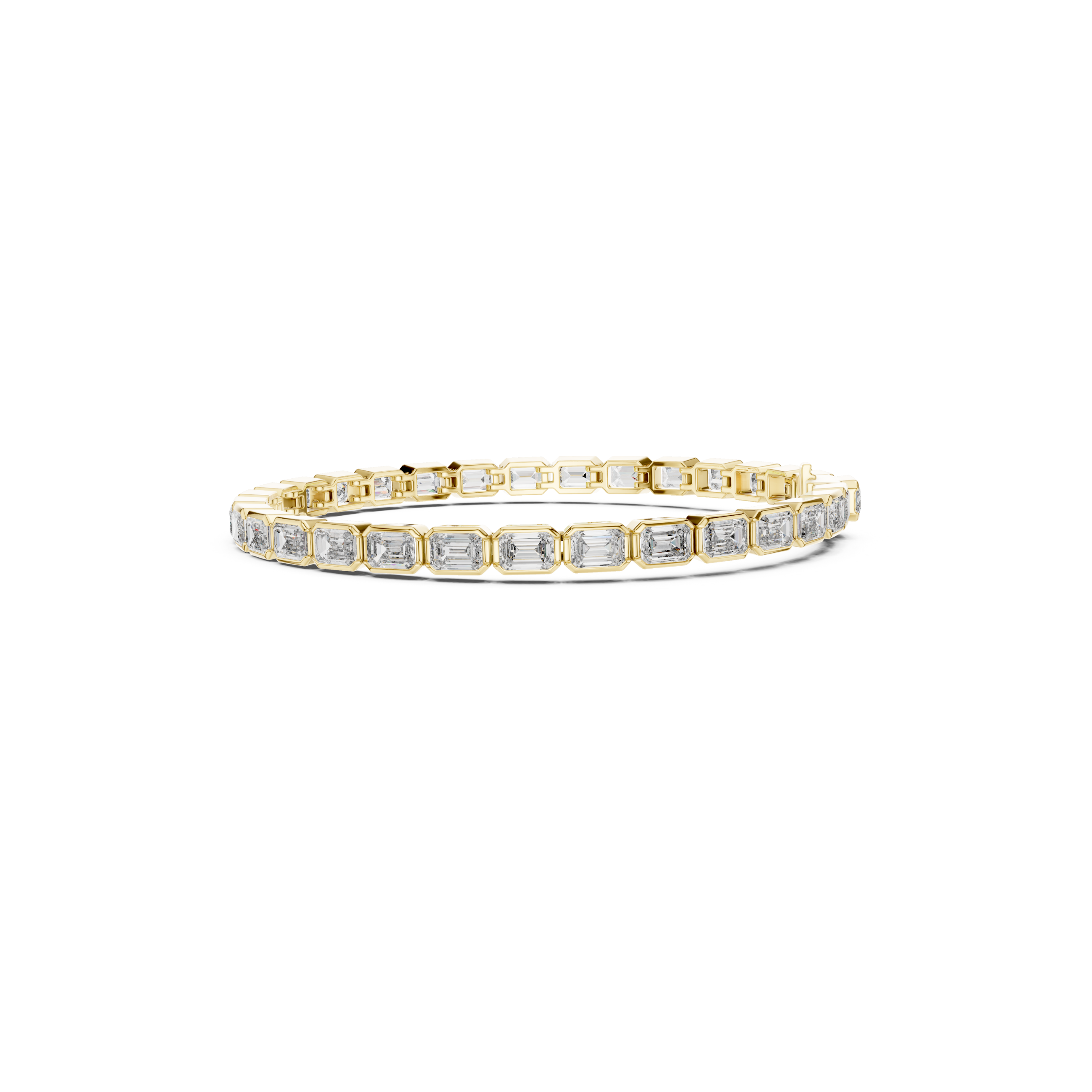 Emerald-Cut Lab Grown Diamond Tennis Bracelet