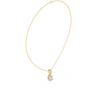 Pear Cut Solitaire Diamond Pendant