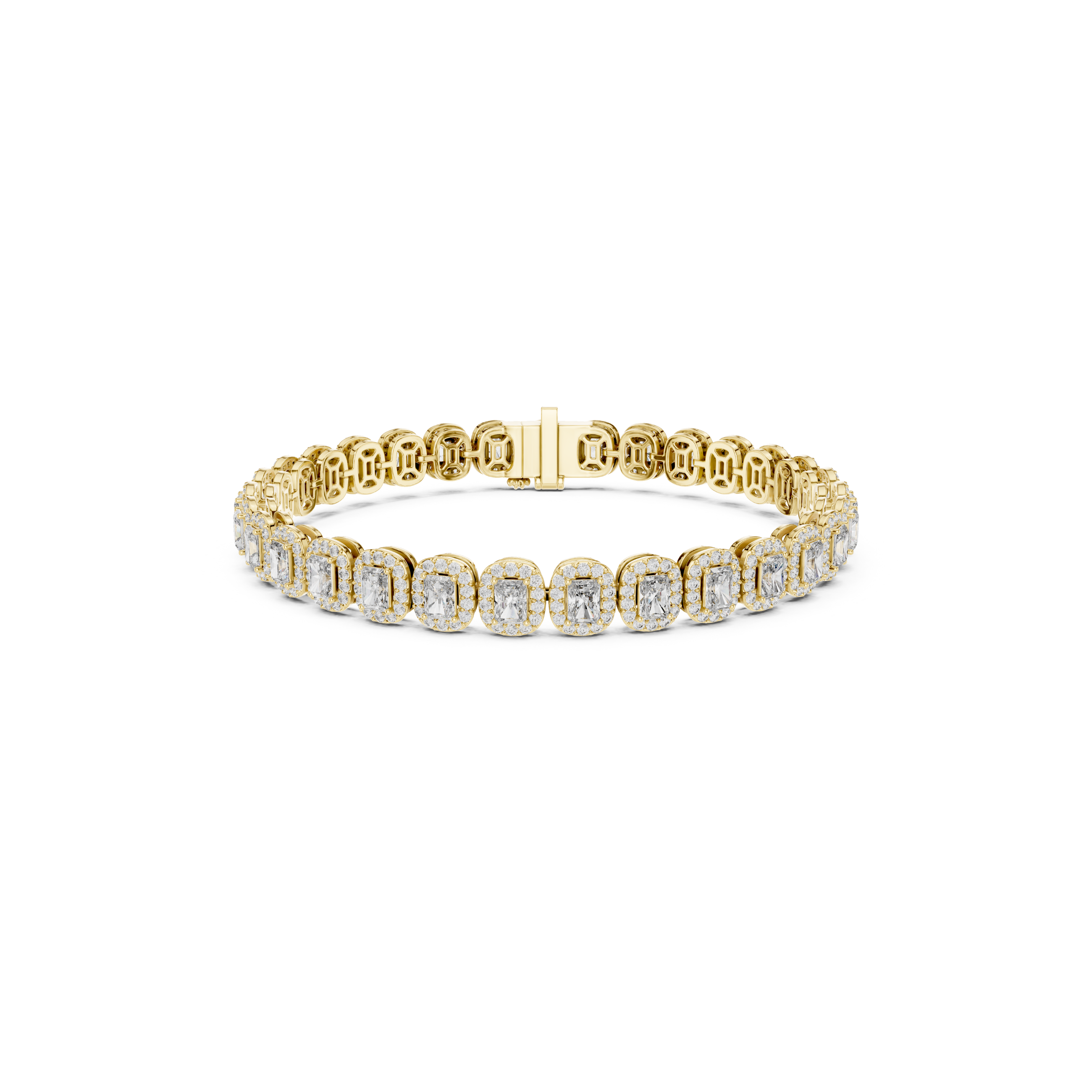 Radiant Cut Lab Grown Diamond Tennis Bracelet