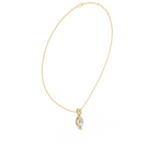 Marquise Cut Solitaire Diamond Pendant