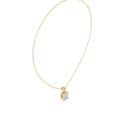 Asscher Cut Solitaire Diamond Pendant