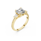 Princess Cut Solitaire Lab grown Diamond Ring