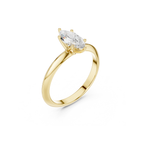 Marquise-Cut Solitaire Lab Grown Diamond Ring