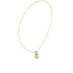 Oval Cut Solitaire Diamond Pendant