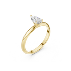 Pear-Cut Solitaire Lab Grown Diamond Ring