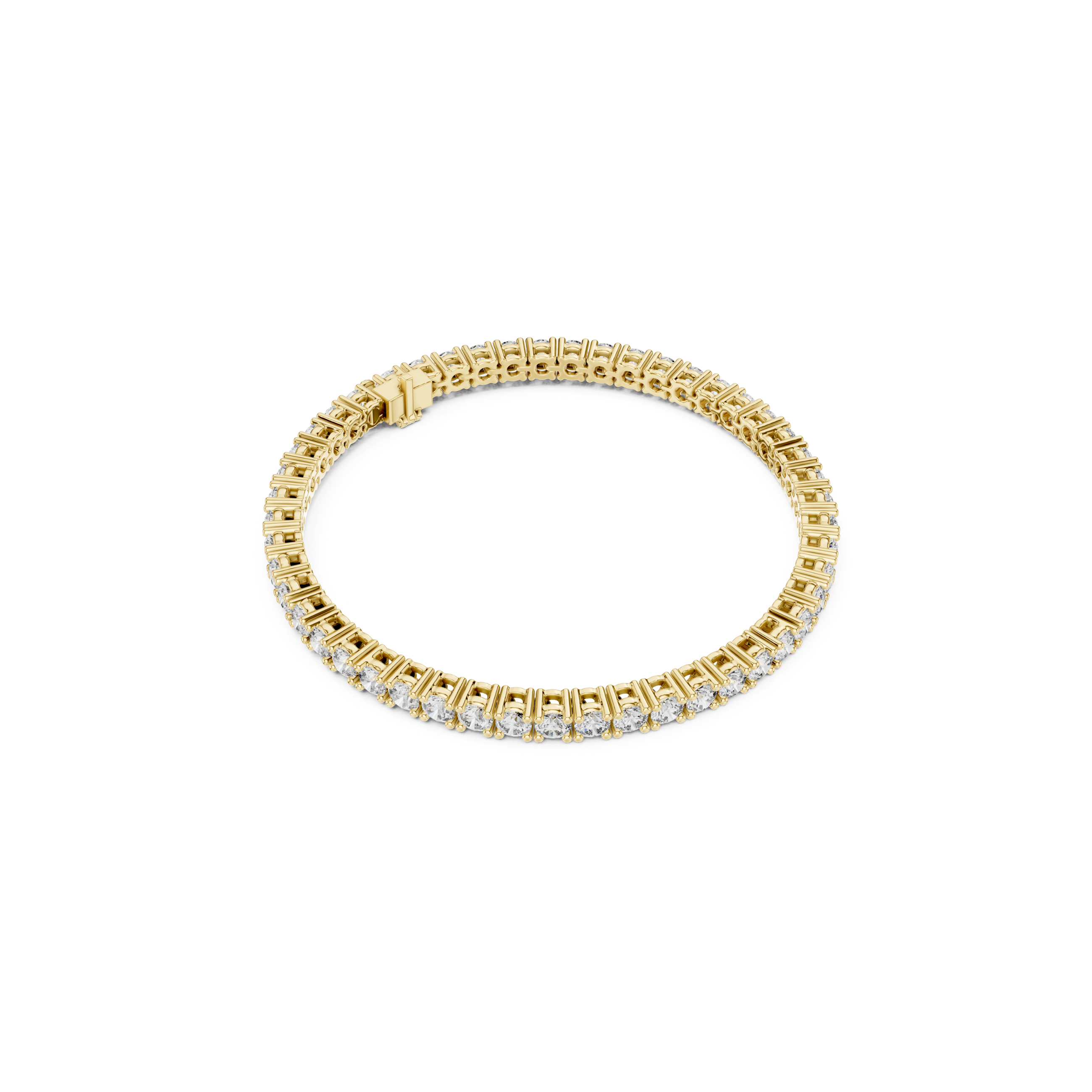 Brilliant Round Lab Grown Diamond Tennis Bracelet