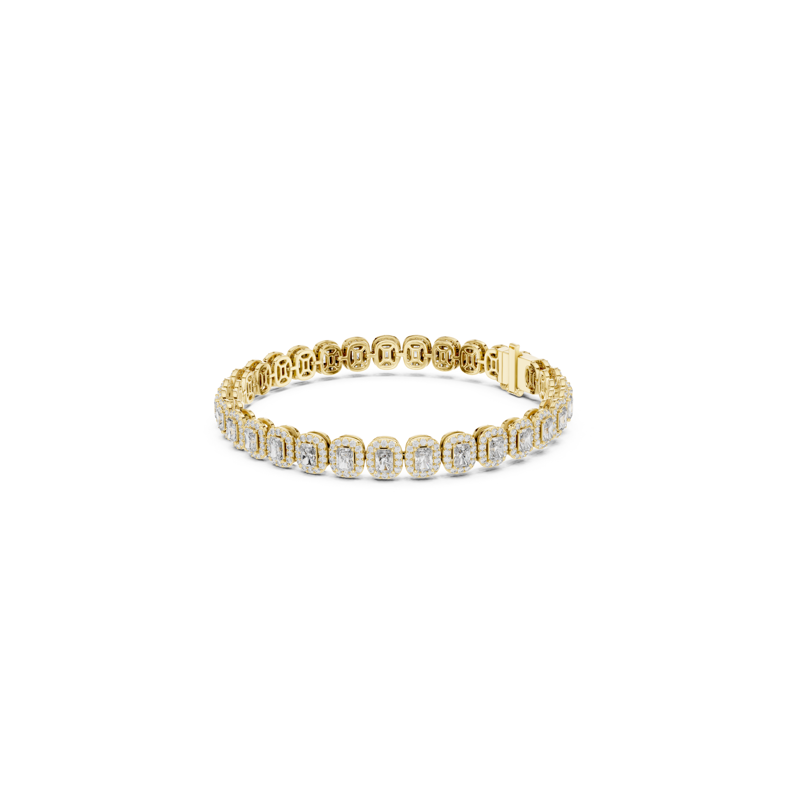Radiant Cut Lab Grown Diamond Tennis Bracelet