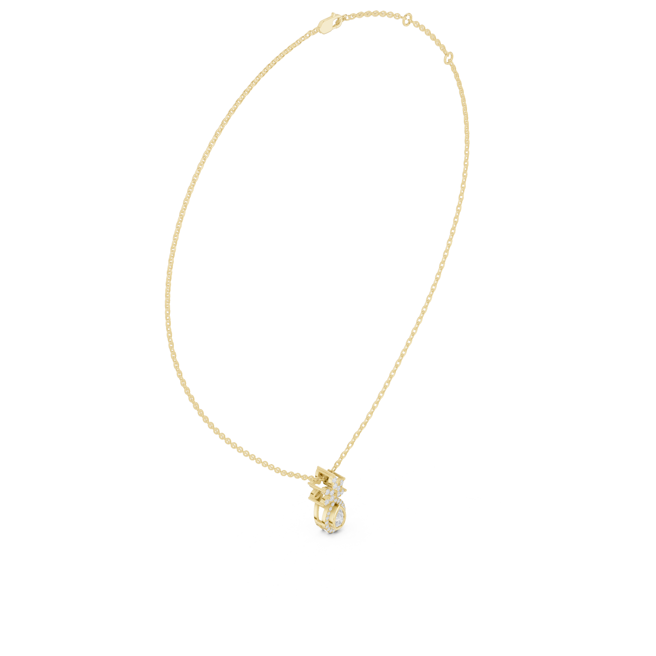 Tropical Lab Grown Diamond Pendant