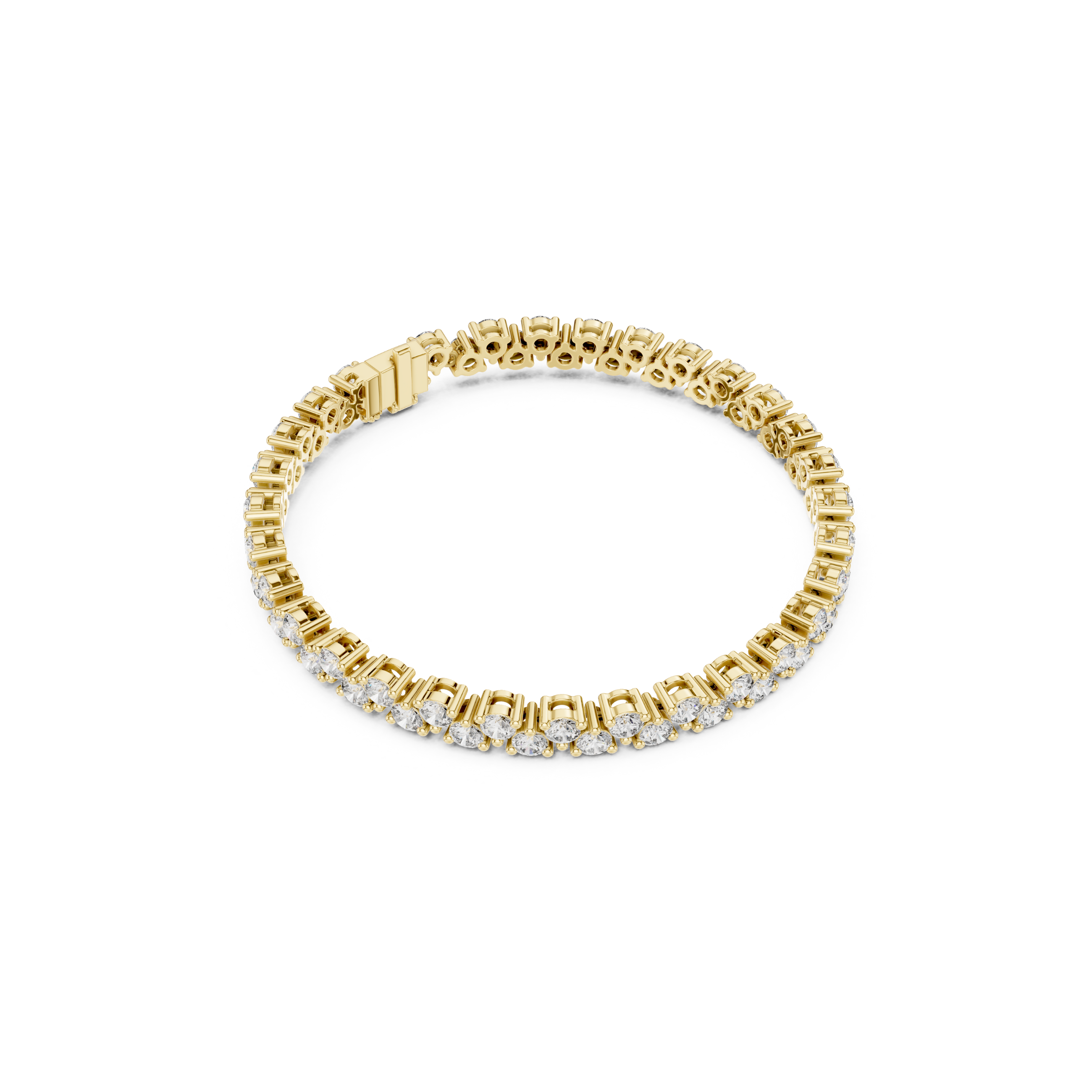 Prong-Set Brilliant Lab Grown DiamondTennis Bracelet