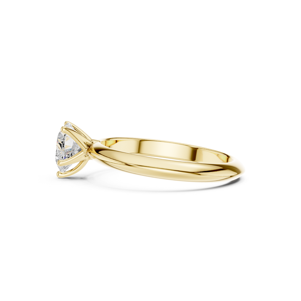 Heart-Cut Solitaire Lab Grown Diamond Ring