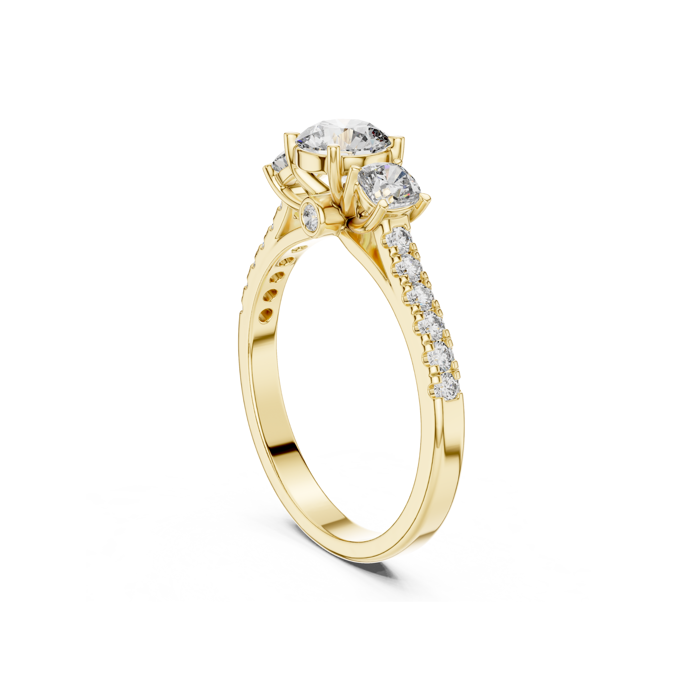 Triad Charming Lab Grown Diamond Ring