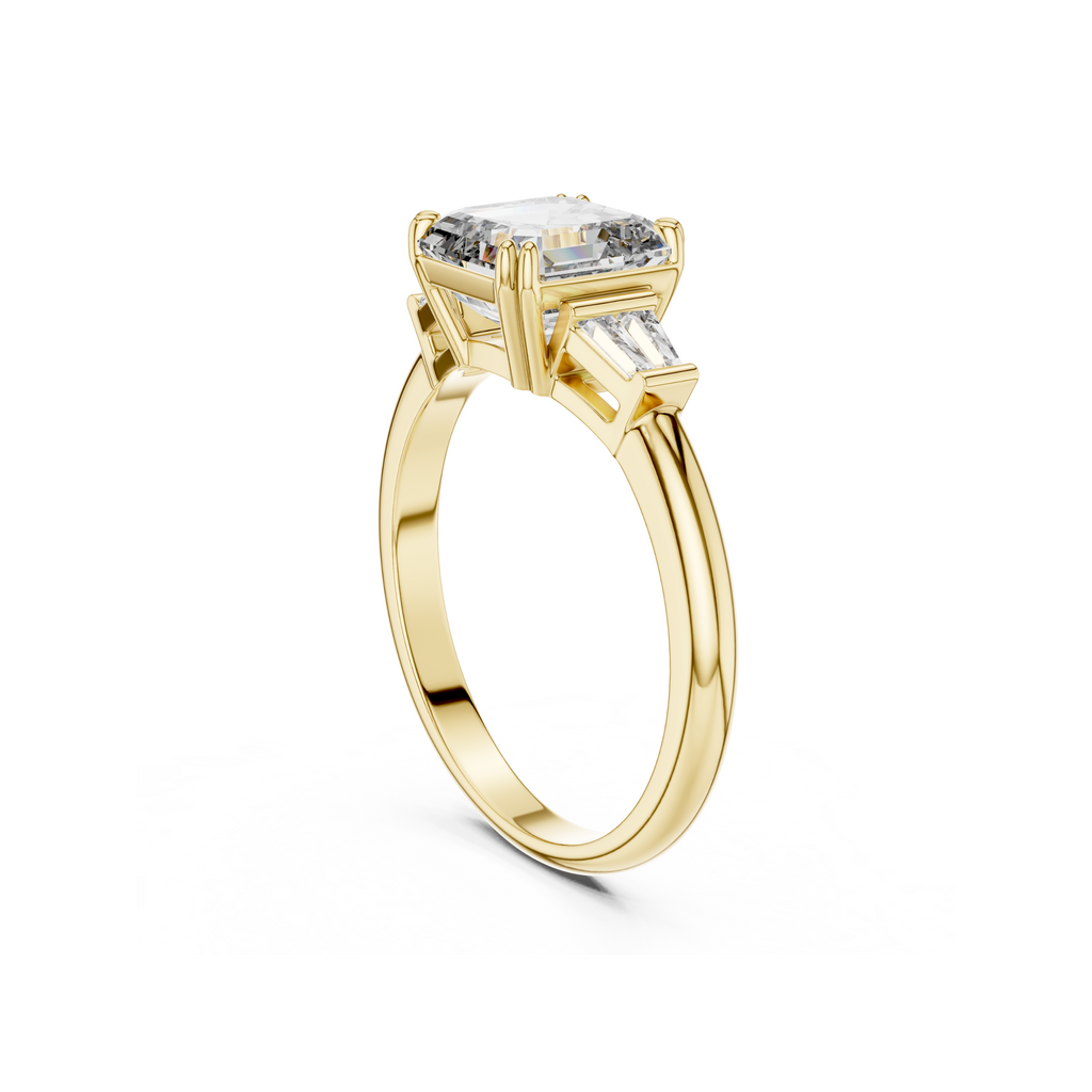 Princess Cut Solitaire Lab grown Diamond Ring