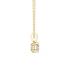 Cushion Cut Solitaire Diamond Pendant