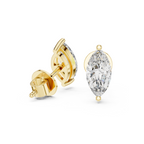 Marquise-Cut Lab Grown Diamond Stud