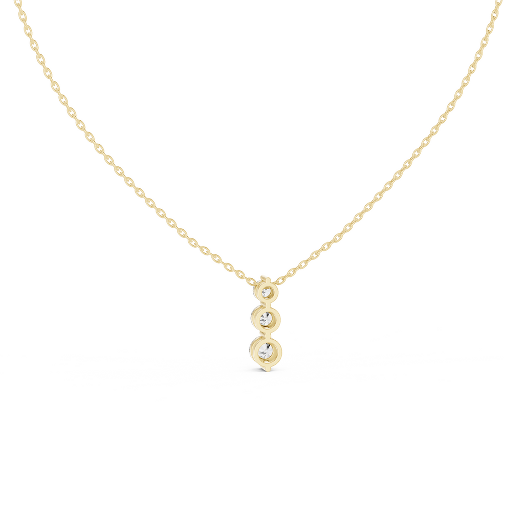 Trio Solitaire Lab Grown Diamond Pendant