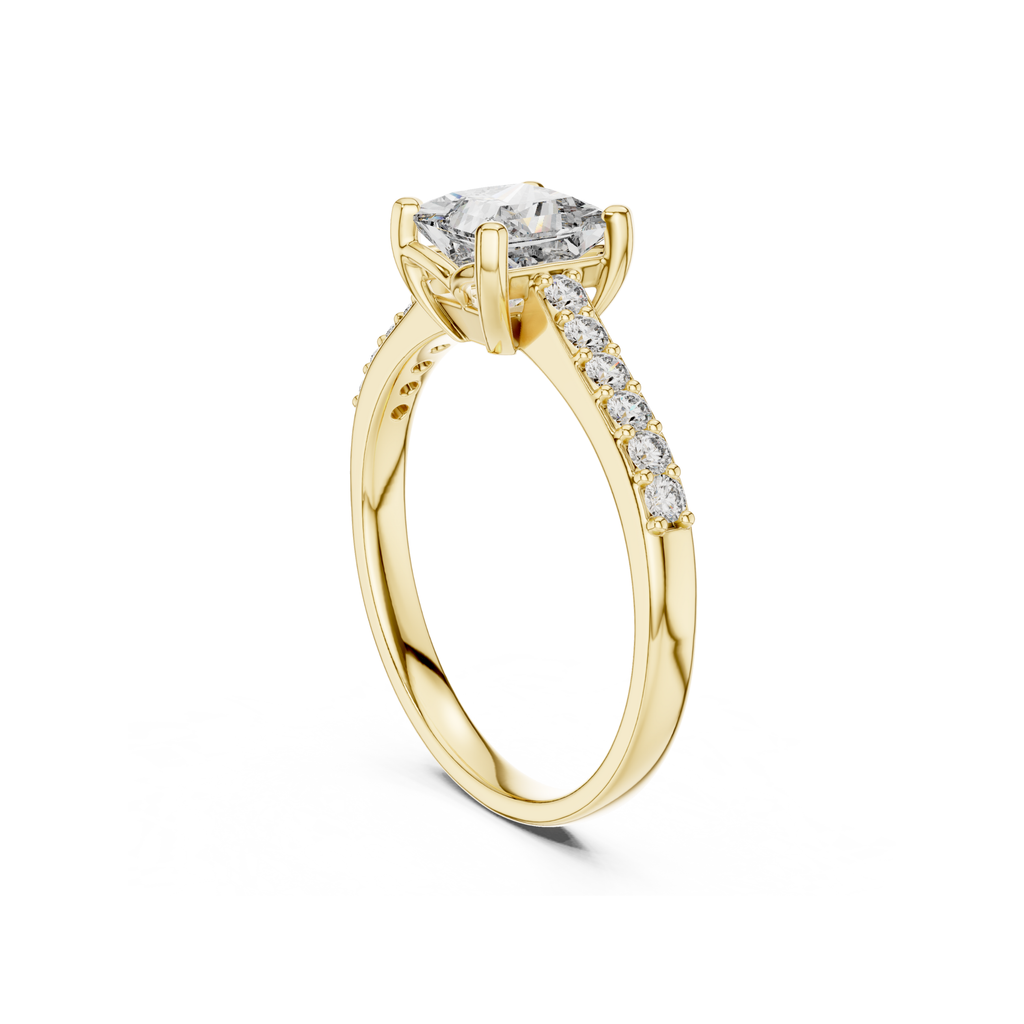 Princess-Cut Lab Grown Diamond Ring