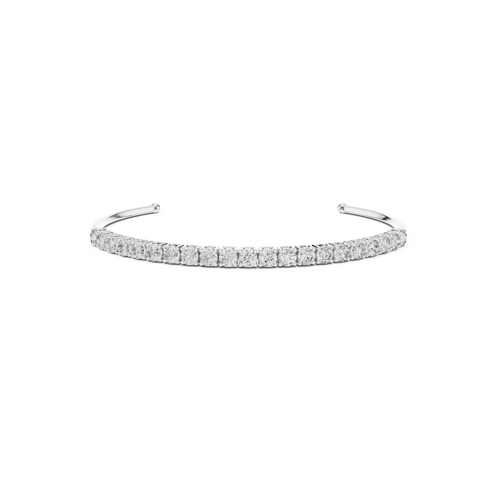 Open Cuff Lab Grown Diamond Bracelet