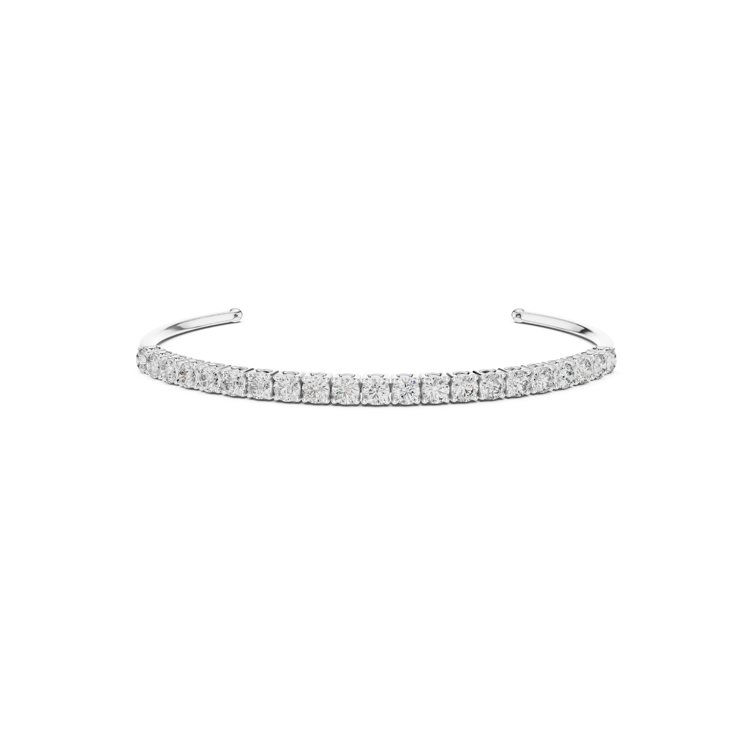 Open Cuff Lab Grown Diamond Bracelet