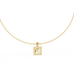 Square Lab Grown Diamond Halo Pendant