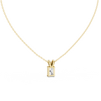 Radiant Cut Solitaire Lab Grown Diamond Pendant