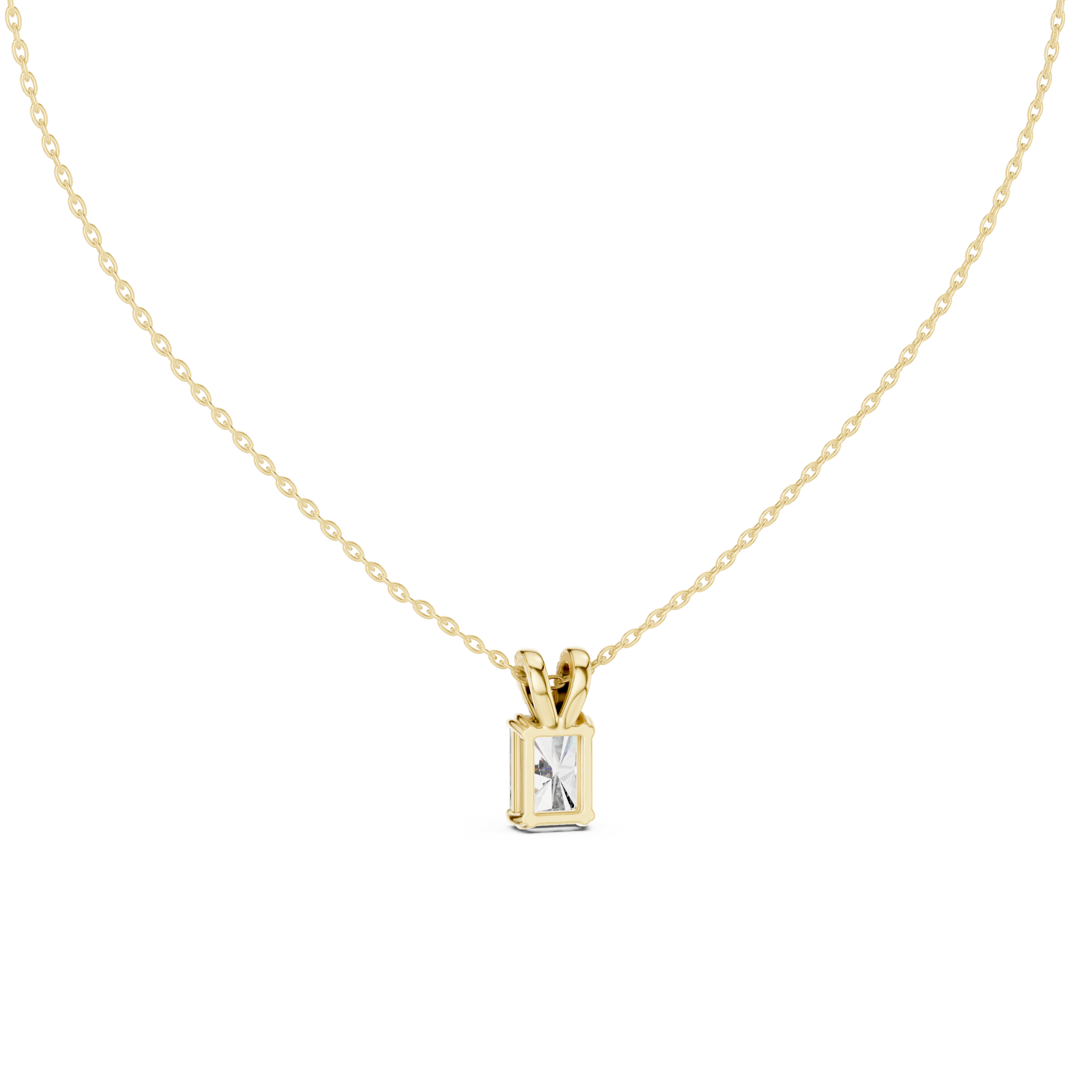 Radiant Cut Solitaire Lab Grown Diamond Pendant