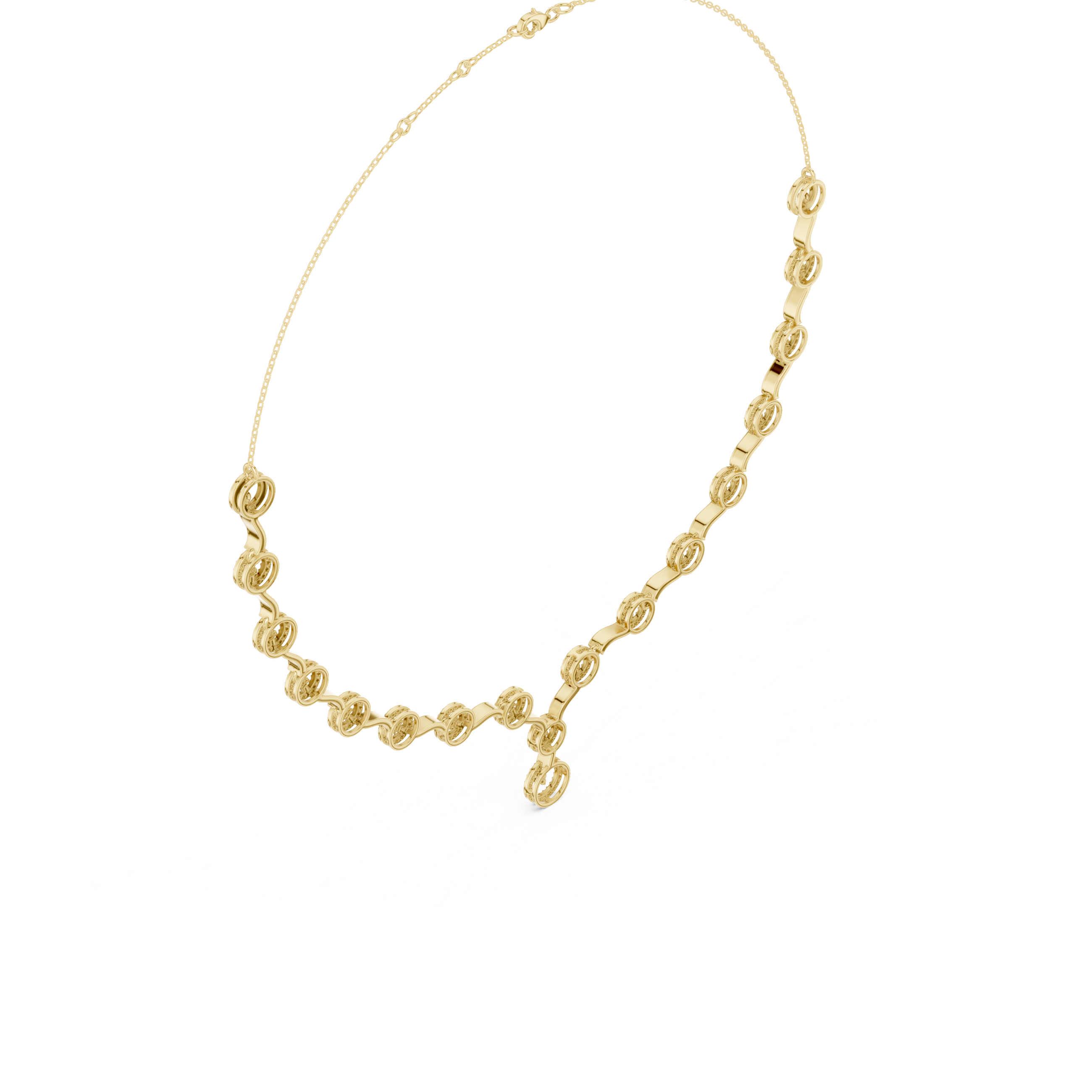 Circular Lab Grown Diamond Necklace