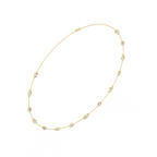 Elegant Gold Bezel-Set Lab Grown Diamond Necklace
