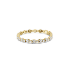 Pear-Cut Lab Grown Diamond Tennis Bracelet