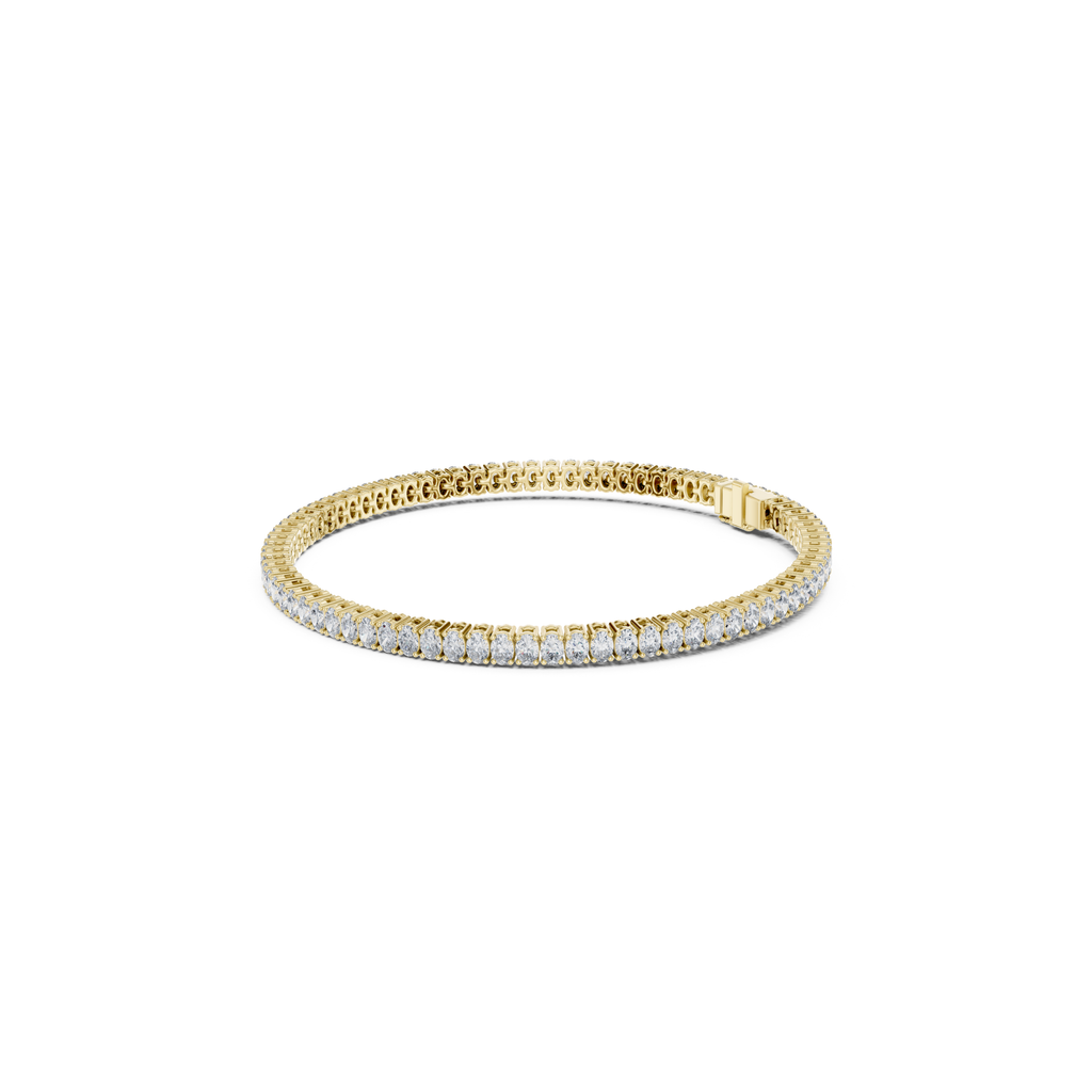 Classic Oval-Cut Lab Grown Diamond Tennis Bracelet.