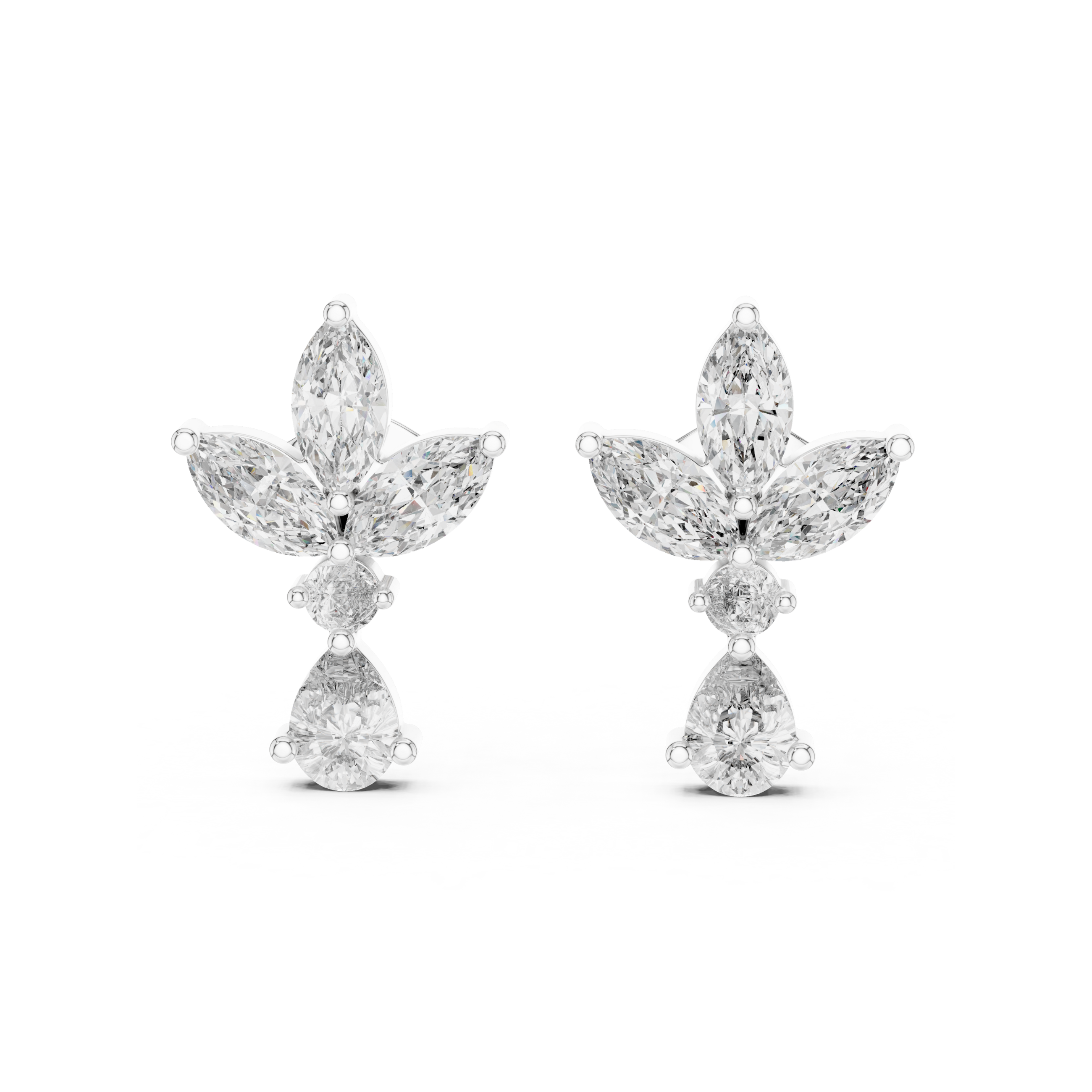 Butterfly Lab Grown Diamond Stud Earrings