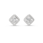 Cushion Halo Lab Grown Diamond Stud