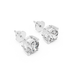 Classic Round Solitaire Diamond Stud